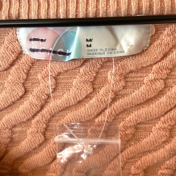 M 🔖 RARE!  Free People Beach Ziggy Sweater Set Wide Leg Pants Crop Top - Picture 8 of 14